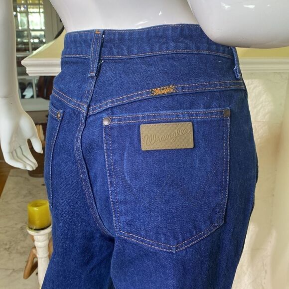 VANS X WRANGLER Off The Wall Heritage Cowboy Cut Checkerboard Denim Jeans AS NEW - Picture 6 of 16